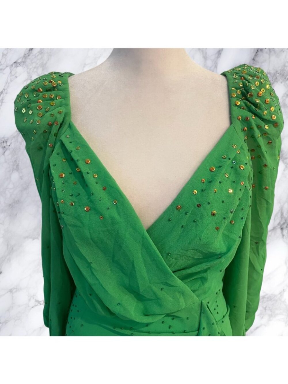 LPA Braxton Embellished Dress - Green - Picture 3 of 9